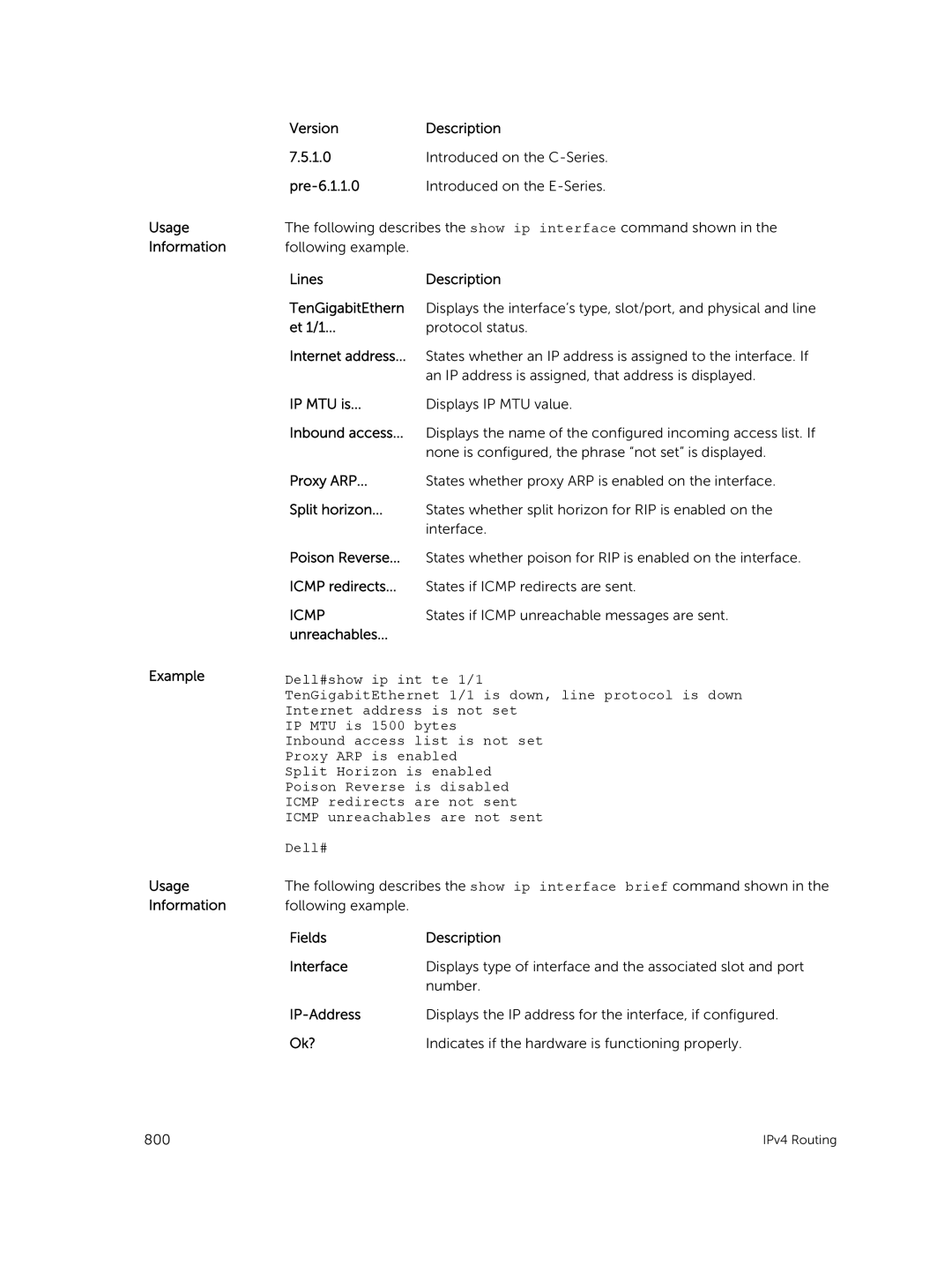 Dell 9.7(0.0) manual States if Icmp unreachable messages are sent, Unreachables 