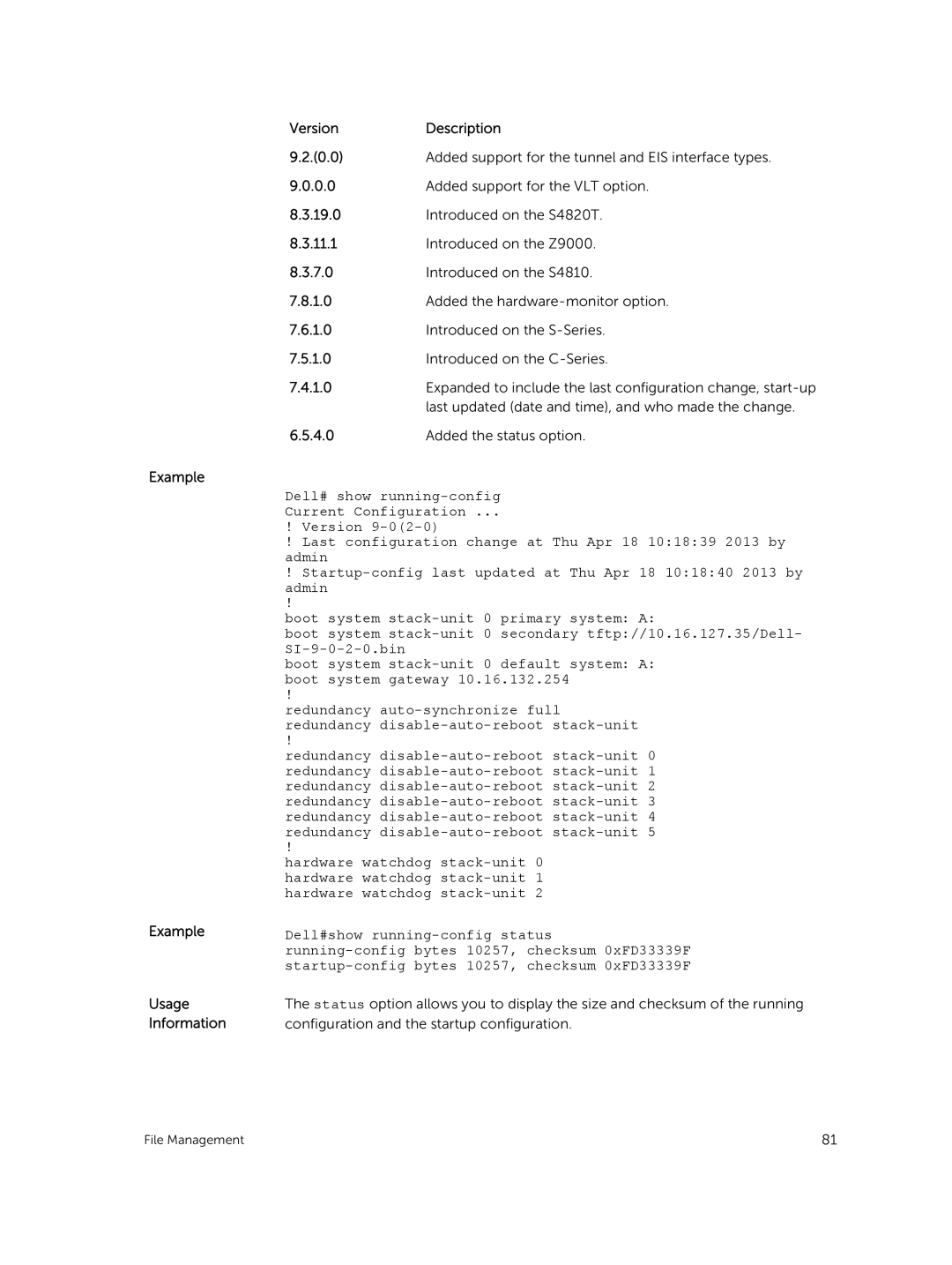 Dell 9.7(0.0) manual File Management 