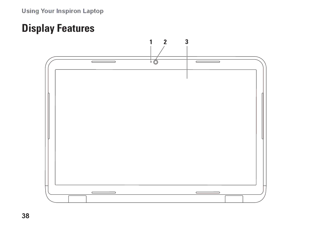 Dell M5010, N5010, P10F002, P10F001, 09N1F7A01 setup guide Display Features 