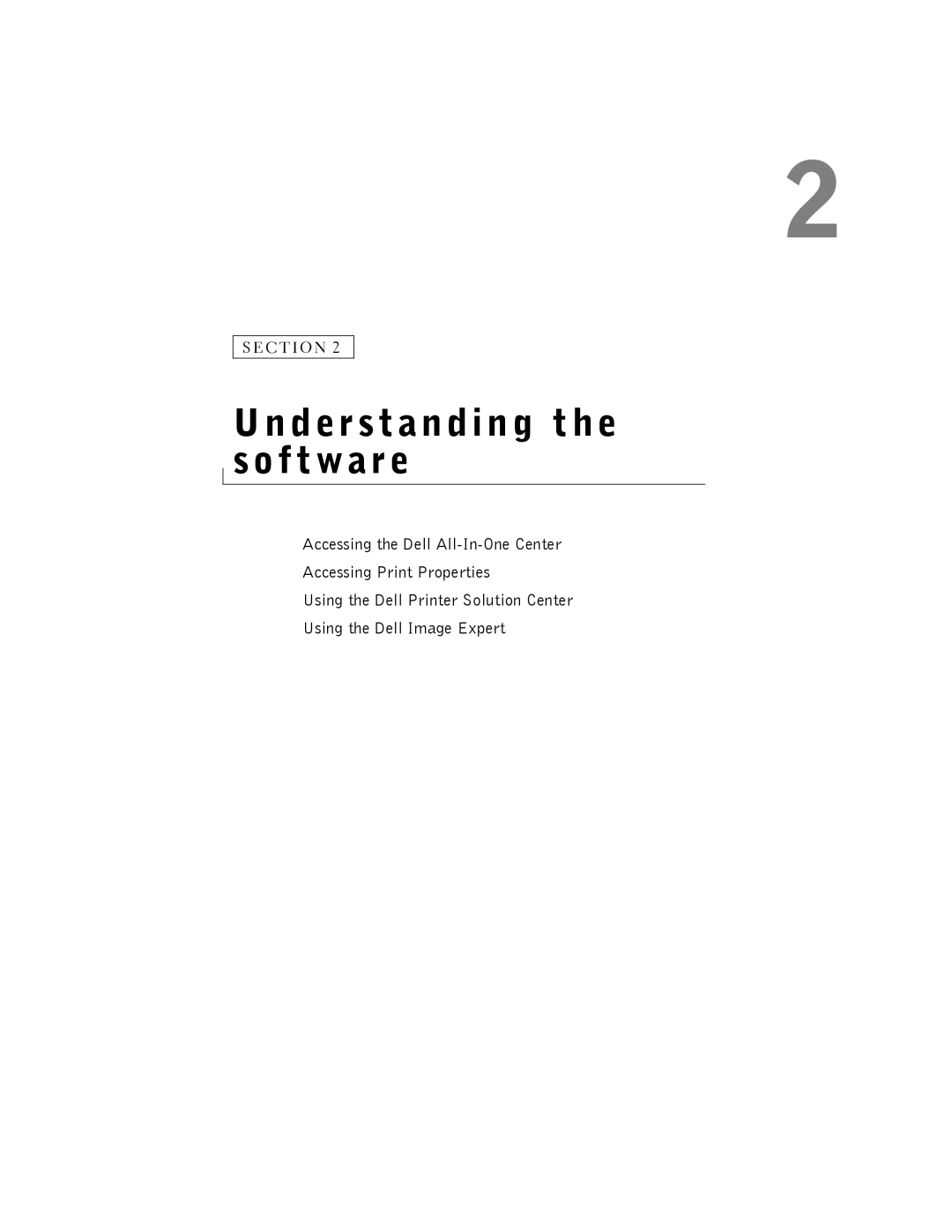 Dell A920 owner manual Understanding the software 