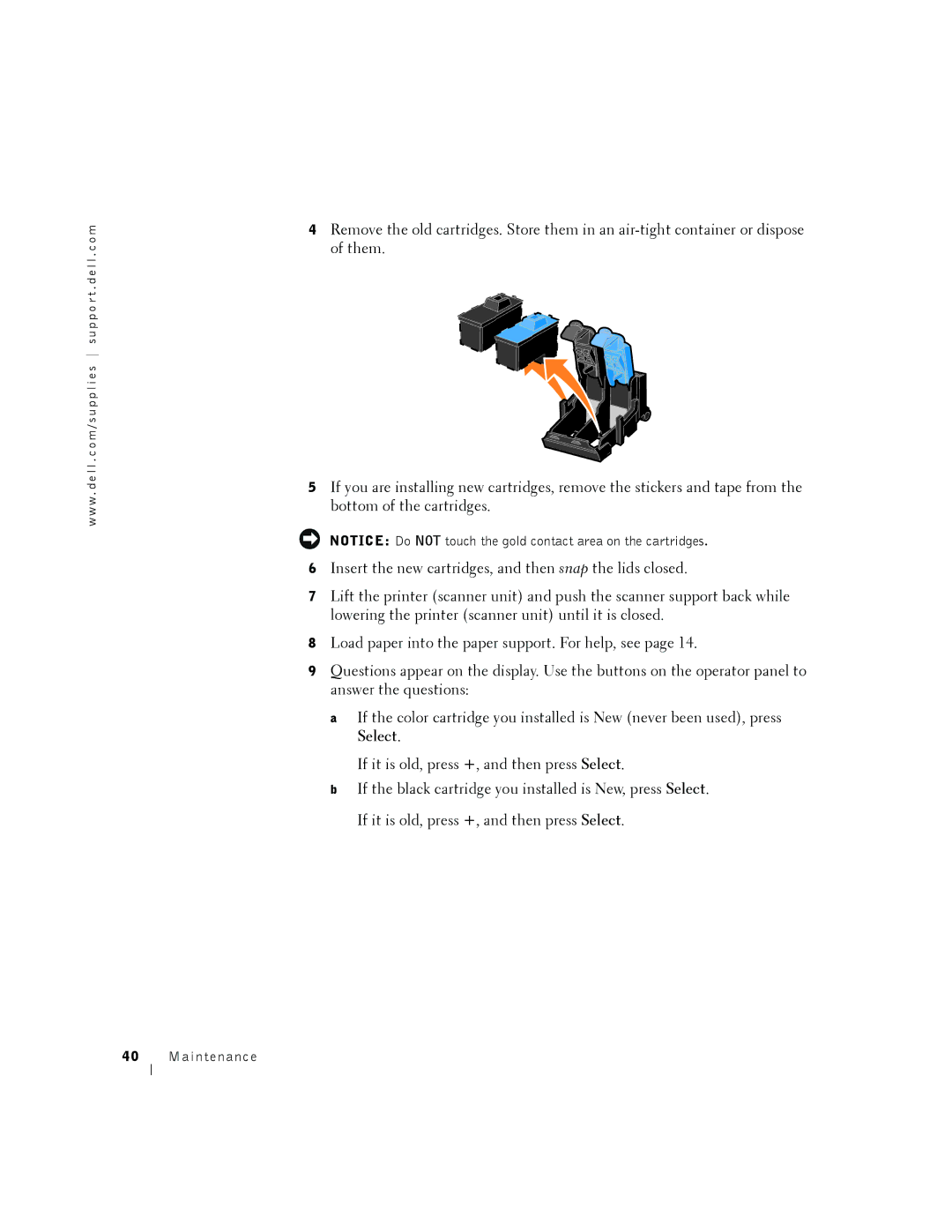 Dell A940 manual Maintenance 