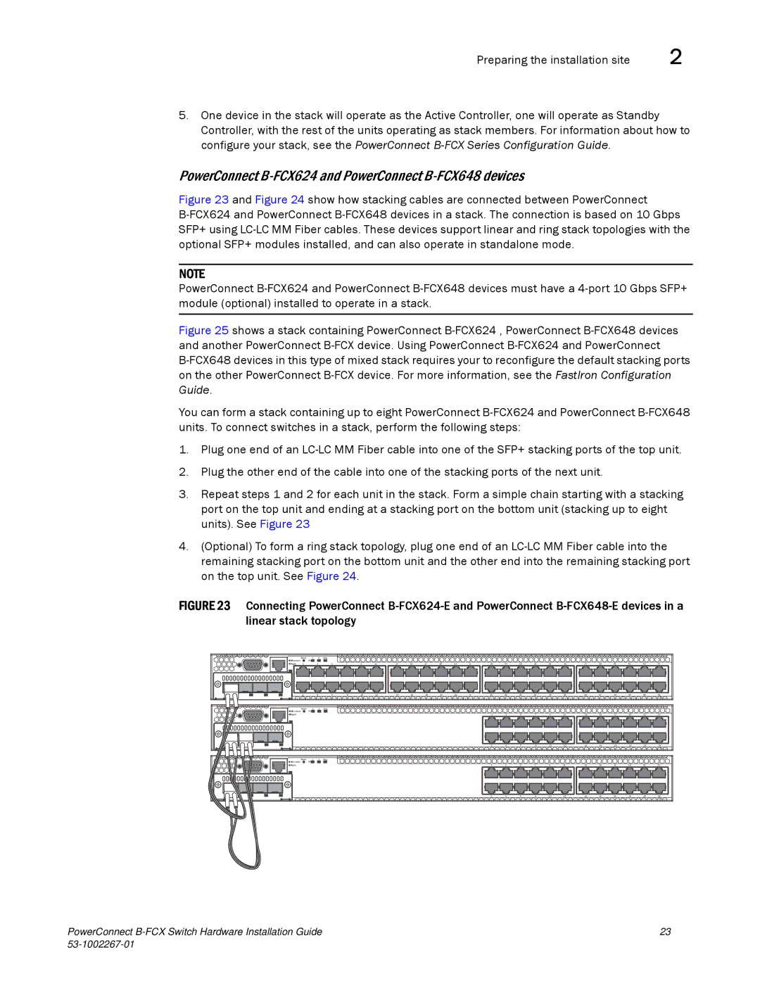 Dell manual PowerConnect B-FCX624 and PowerConnect B-FCX648 devices 