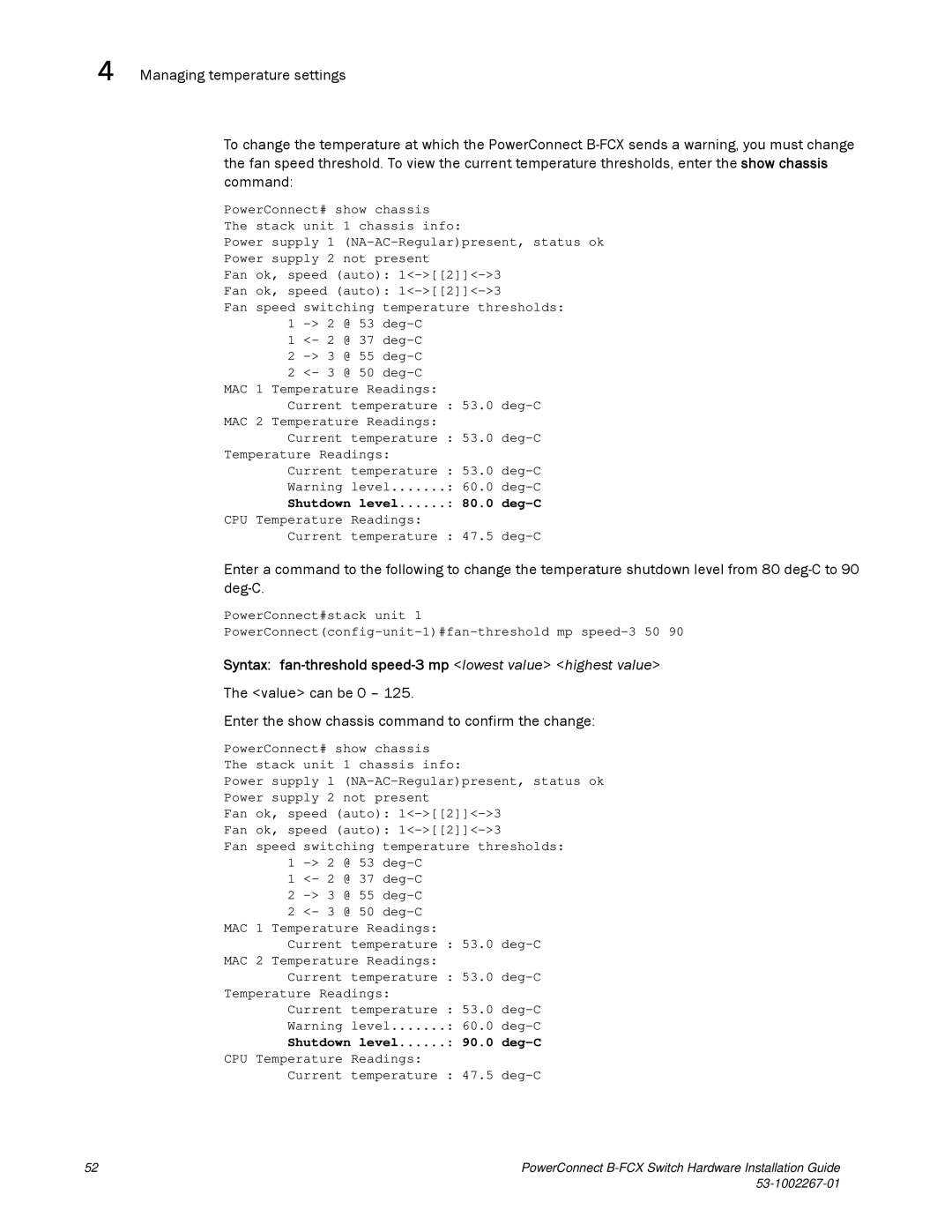 Dell B-FCX manual Command 