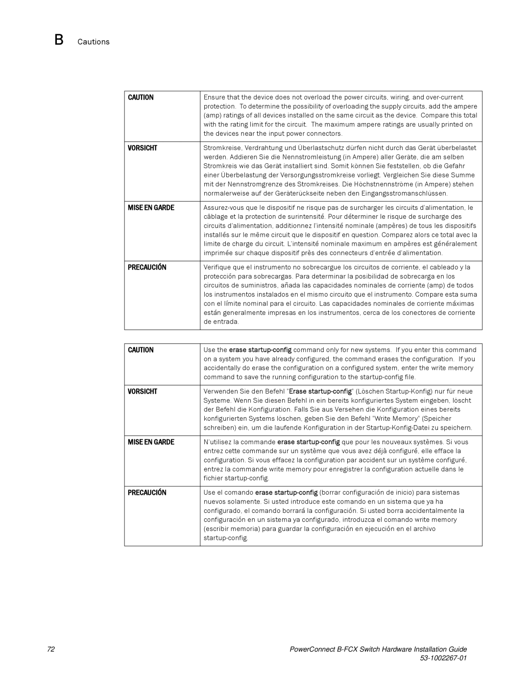 Dell B-FCX manual Devices near the input power connectors 