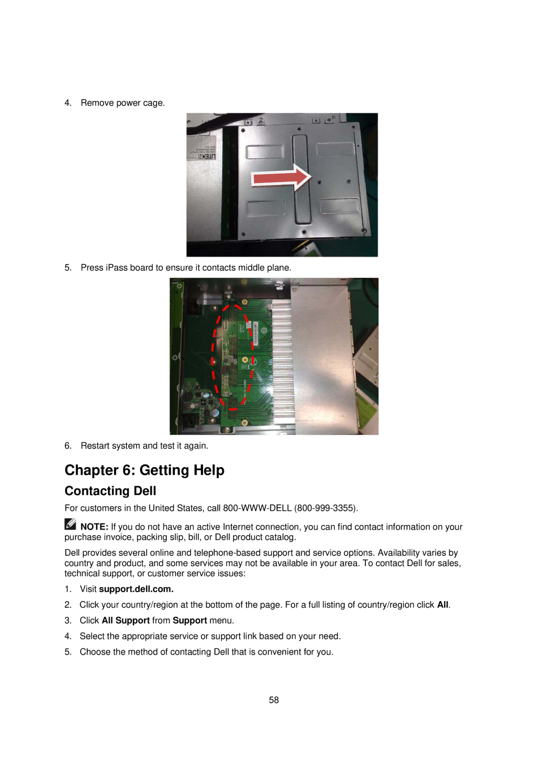 Dell B02S, C410x manual Getting Help, Contacting Dell, Visit support.dell.com, Click All Support from Support menu 