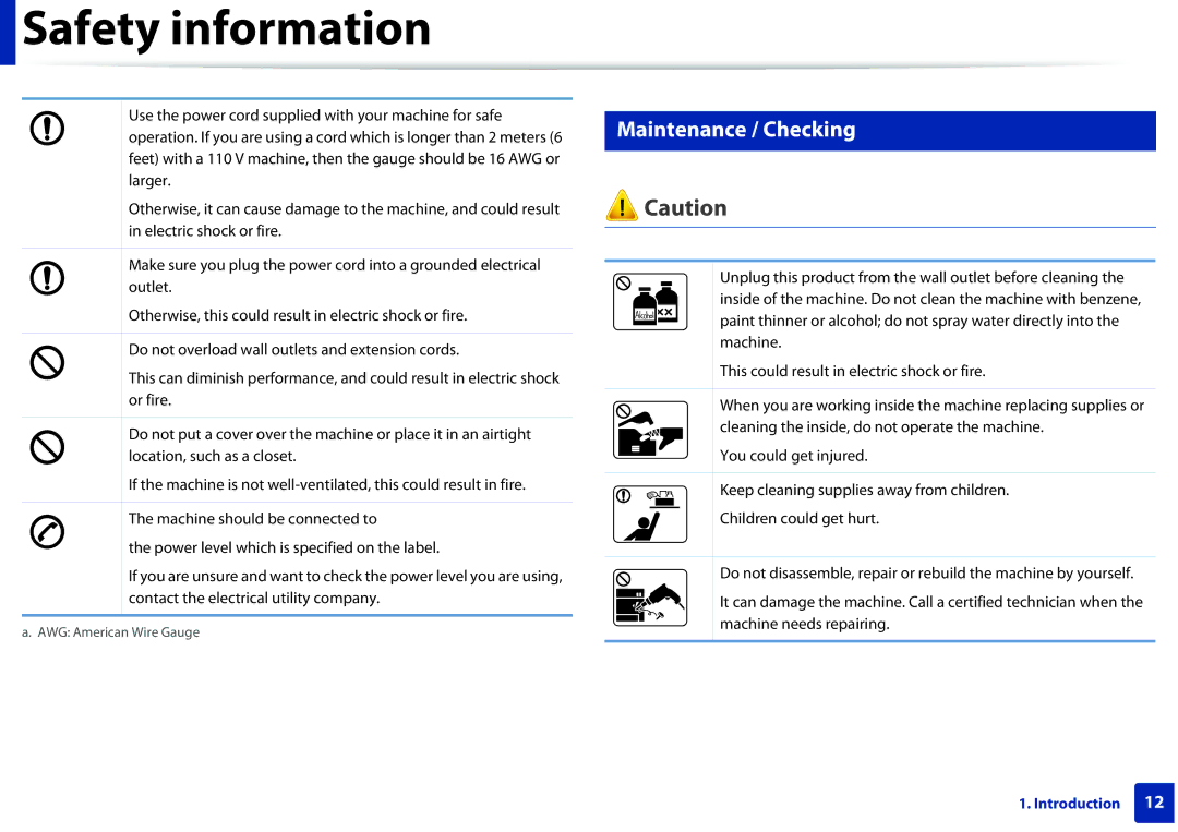 Dell B1160W manual Maintenance / Checking 