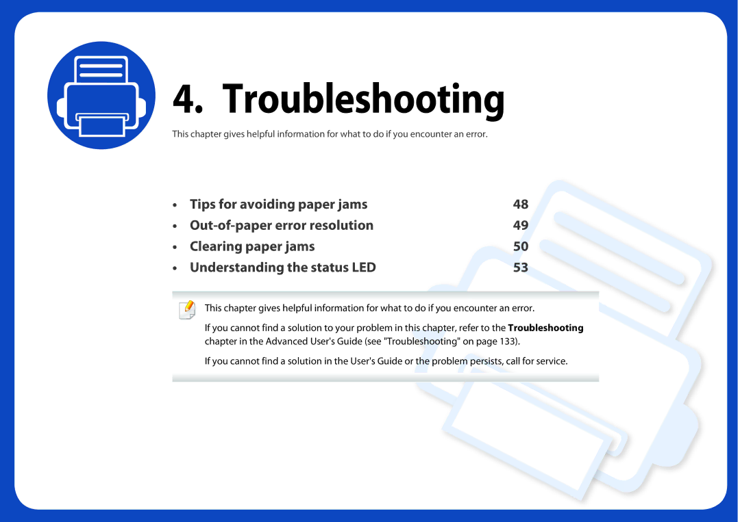 Dell B1160W manual Troubleshooting 