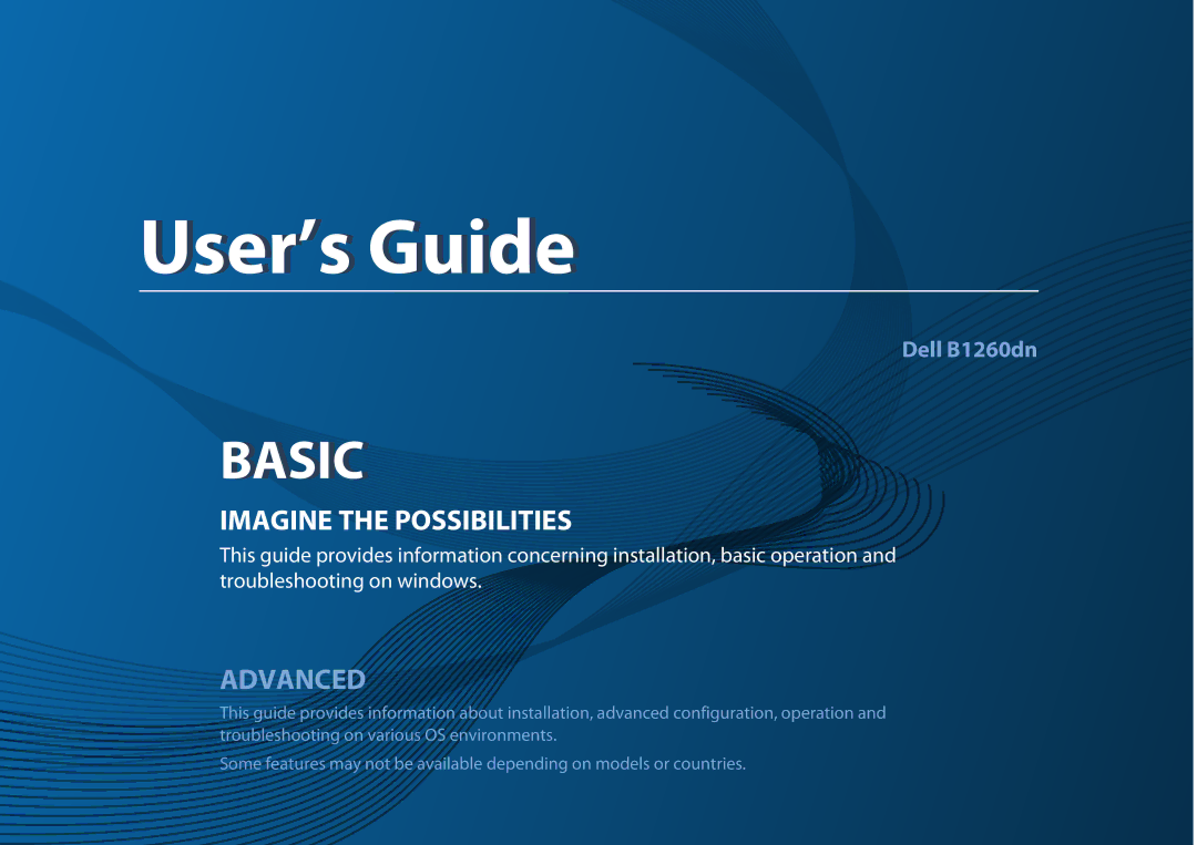 Dell B1260DN manual User’s Guide 