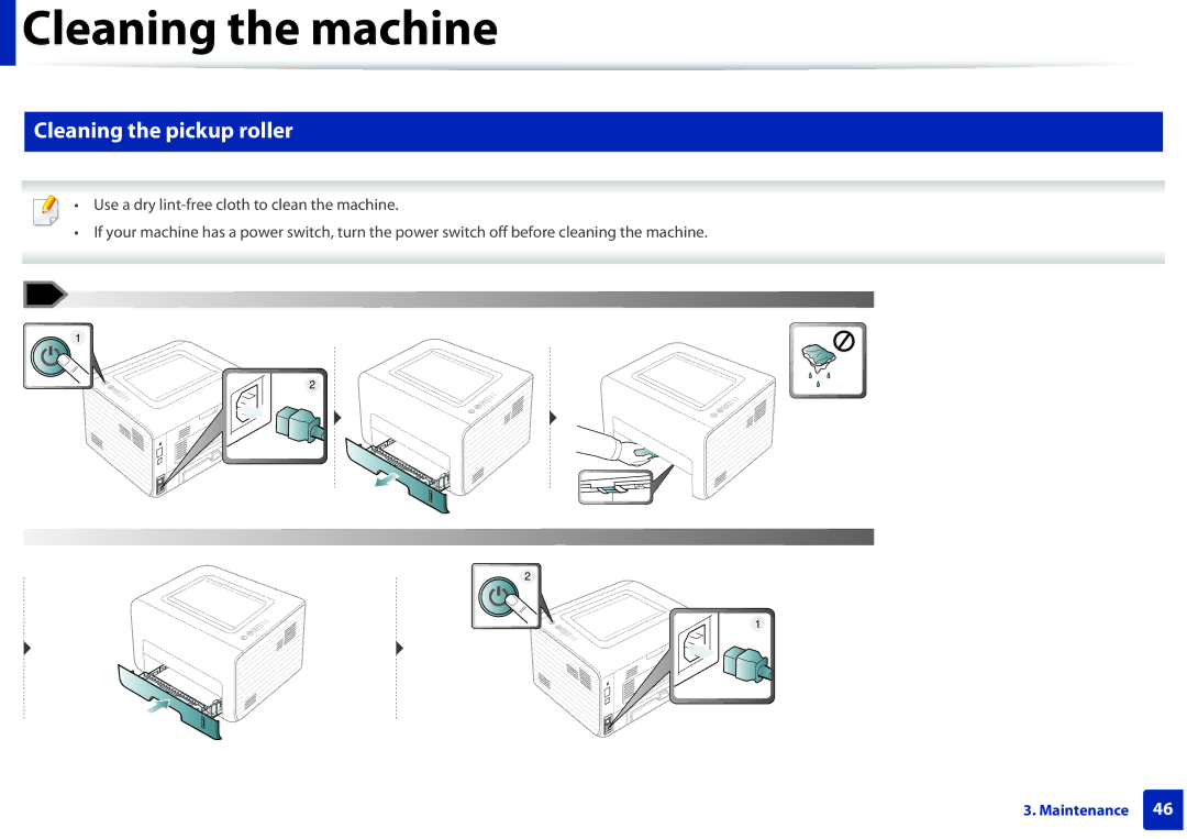 Dell B1260DN manual Cleaning the pickup roller 