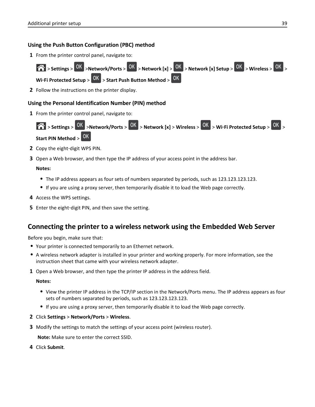 Dell B5460DN manual From the printer control panel, navigate to, Follow the instructions on the printer display 