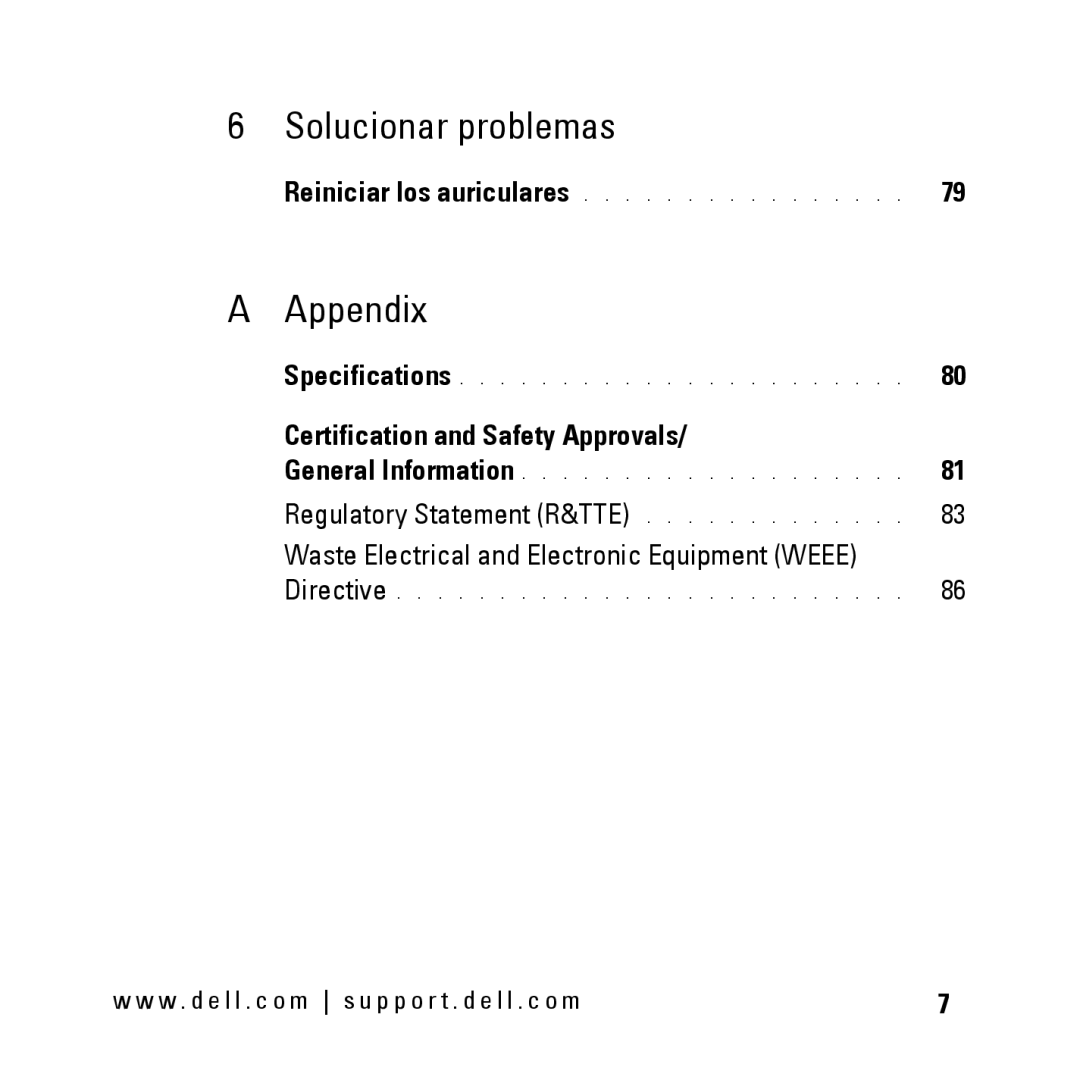 Dell BH200 owner manual Solucionar problemas 