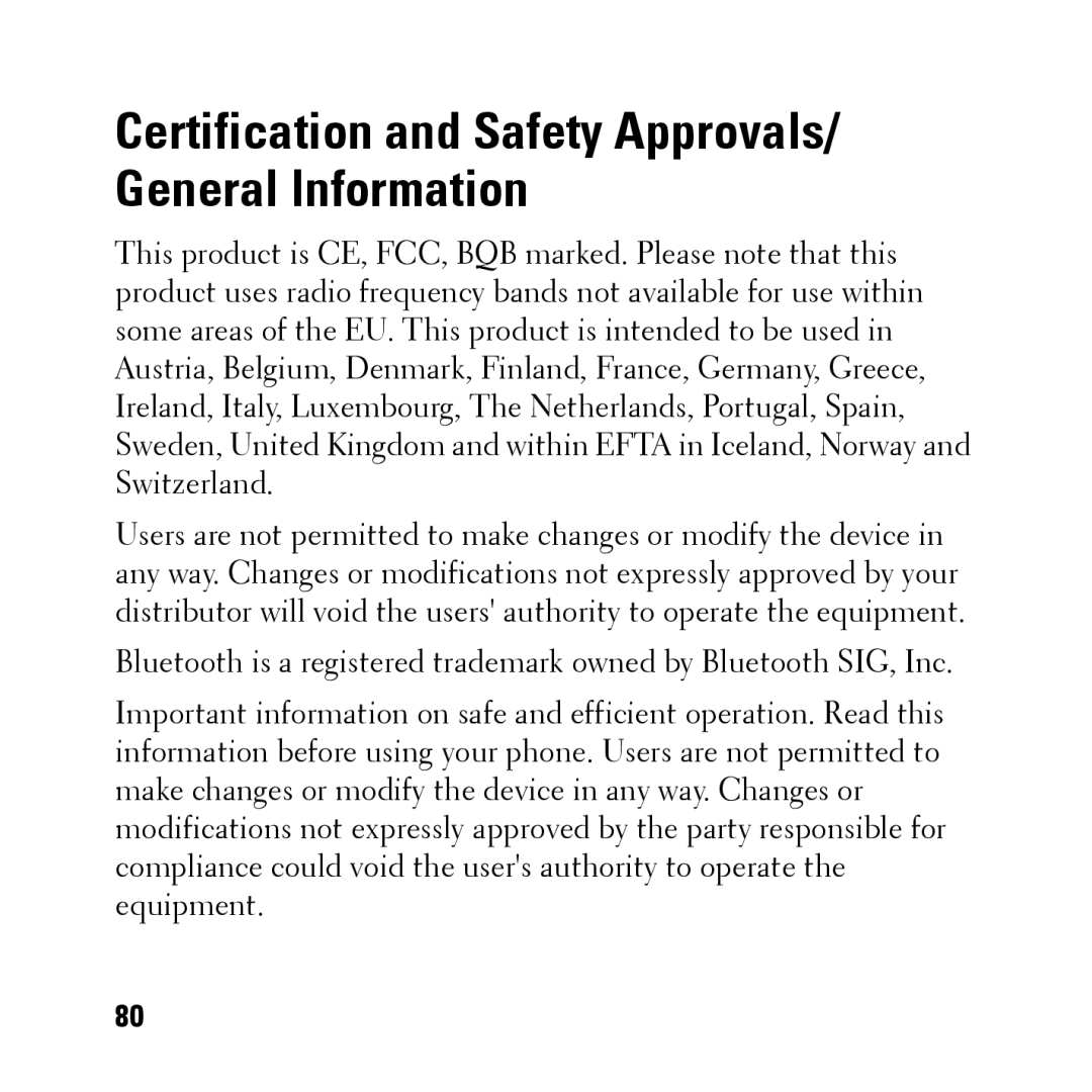 Dell BH200 owner manual Certification and Safety Approvals/ General Information 