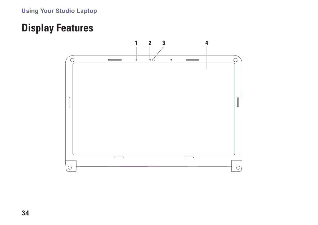 Dell C1RXR, 1569, P06F001 setup guide Display Features 