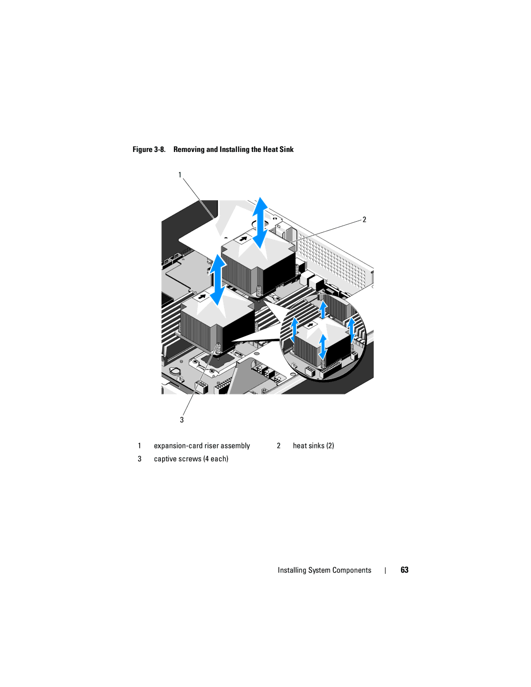 Dell C2100 owner manual Removing and Installing the Heat Sink 