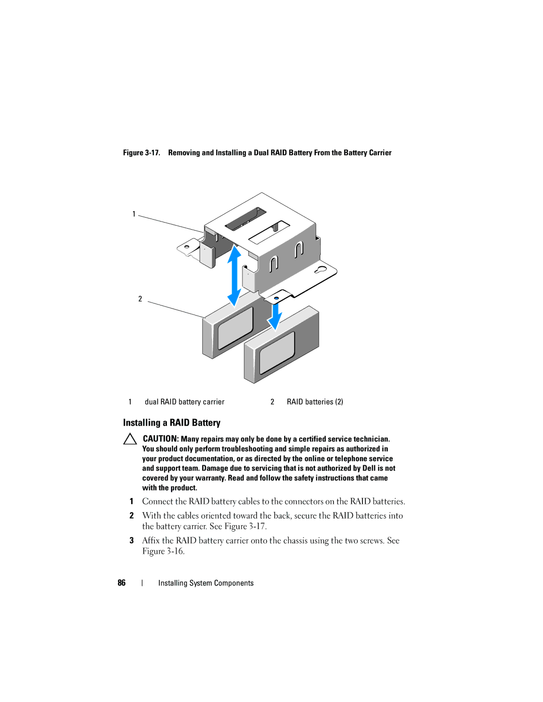 Dell C2100 owner manual RAID batteries 