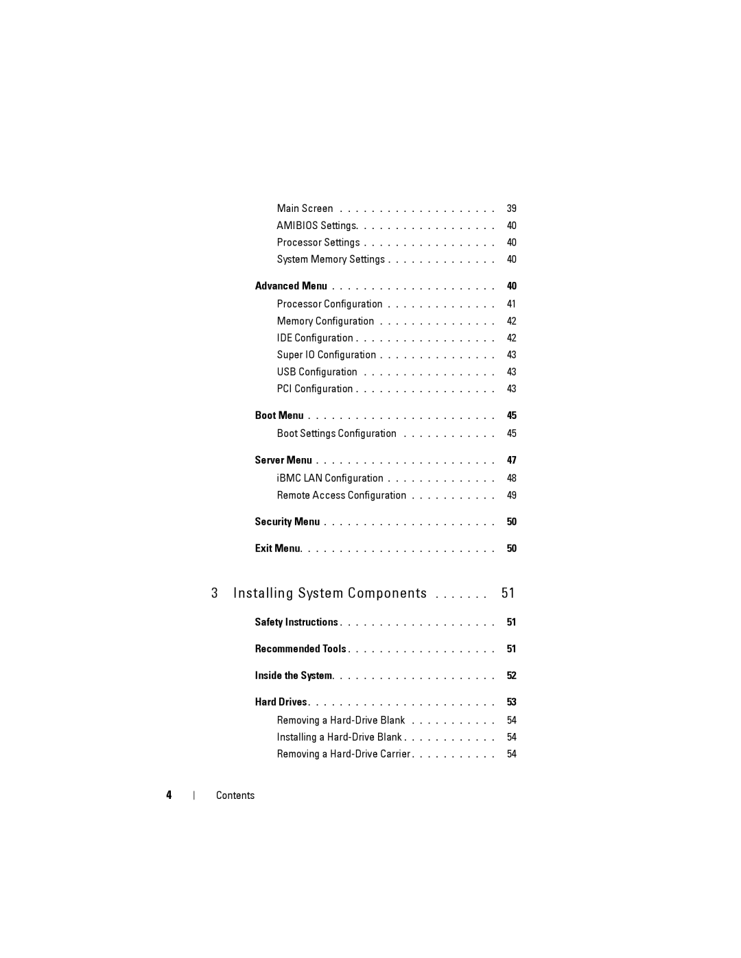 Dell C2100 owner manual Installing System Components 