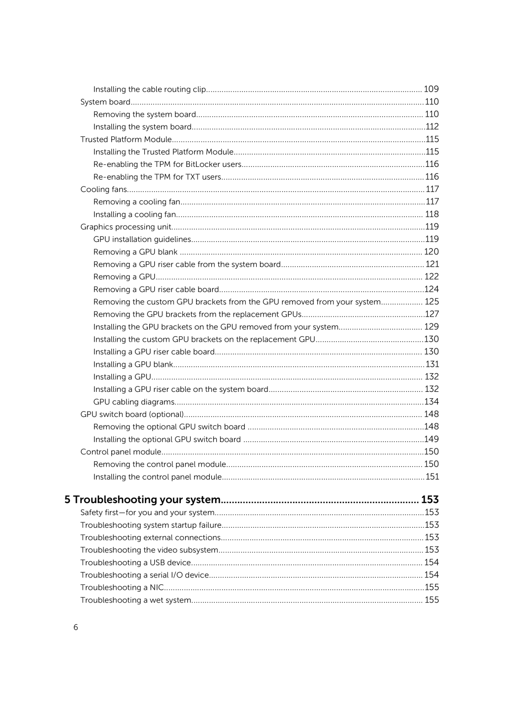 Dell C4130 owner manual Troubleshooting your system 