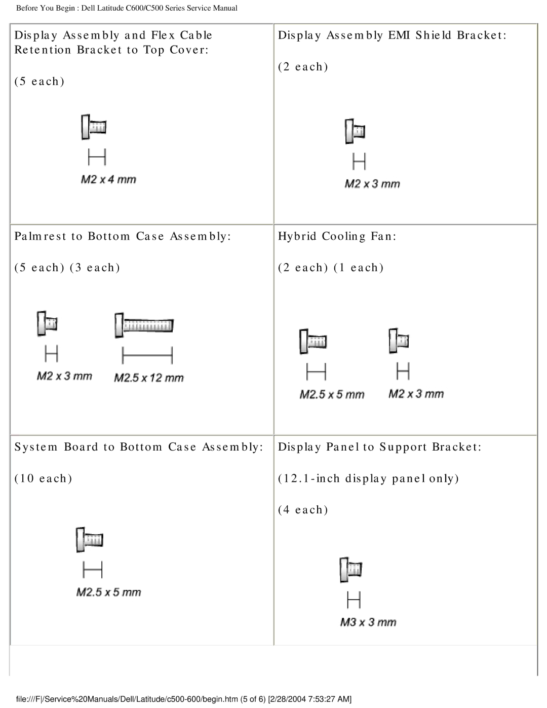 Dell C500 manual 