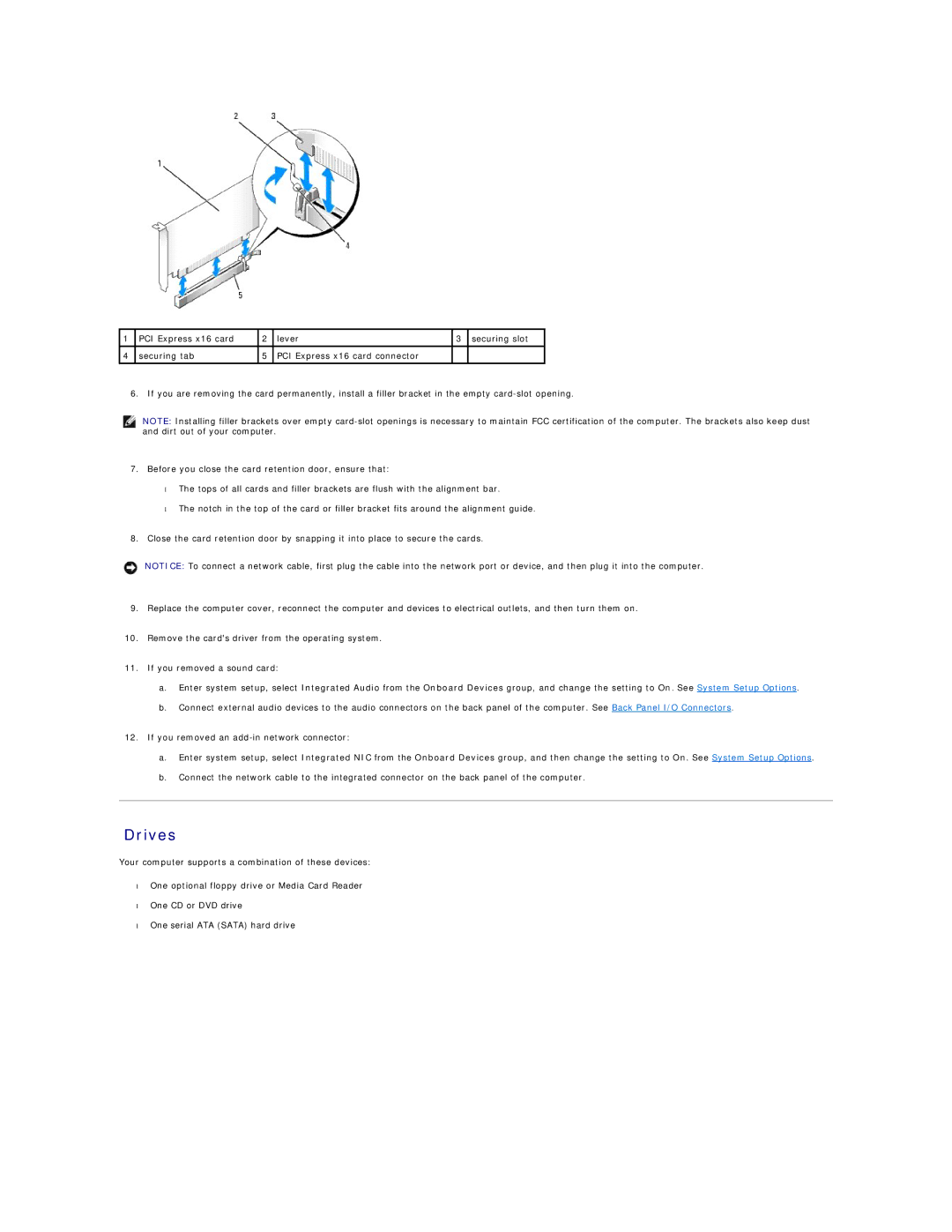 Dell C521 specifications Drives 