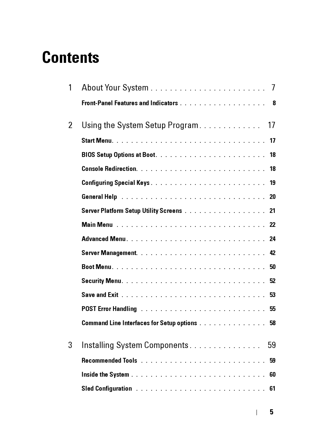 Dell C5220 owner manual Contents 