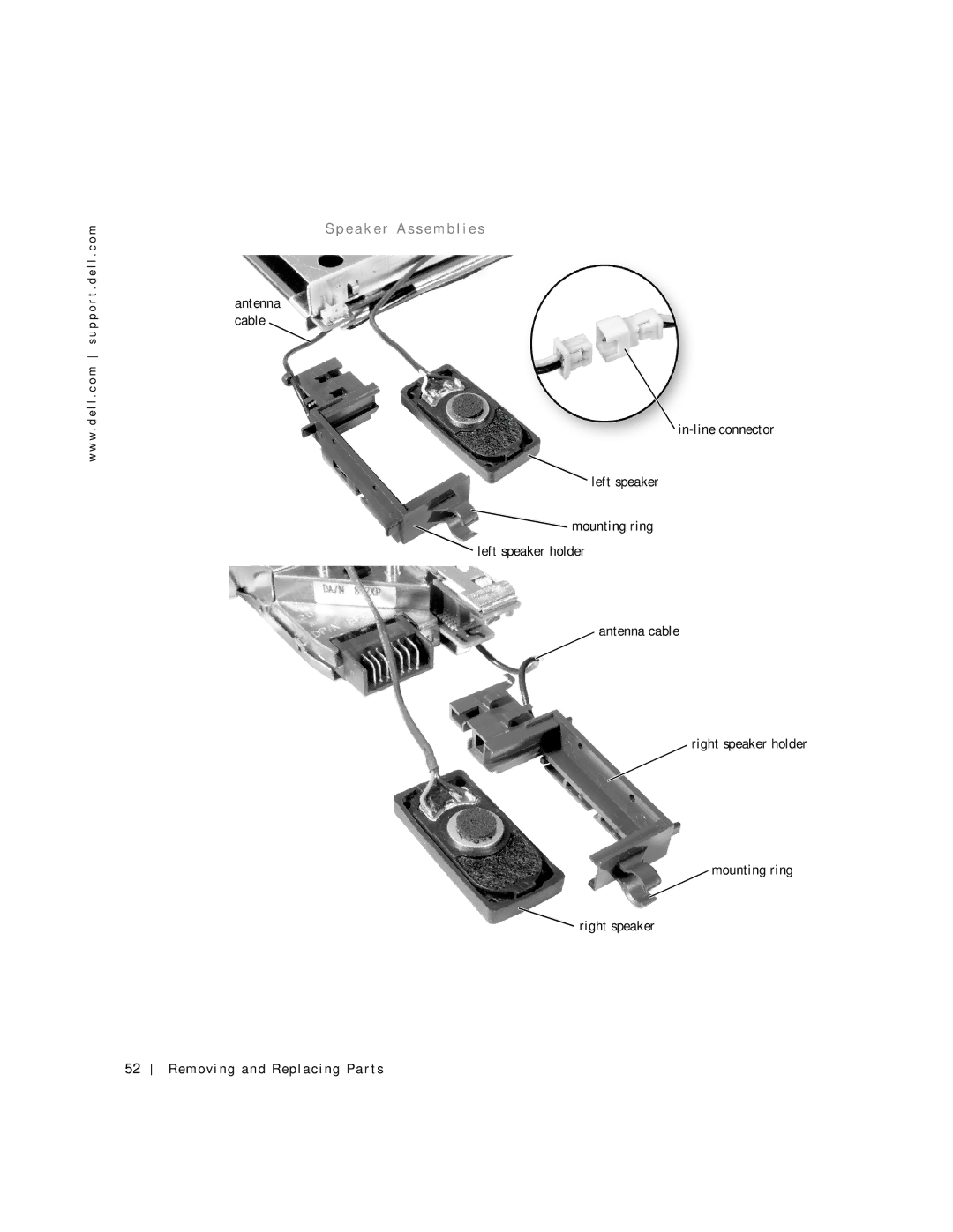 Dell C600 service manual E a k e r a s s e m b l i e s 