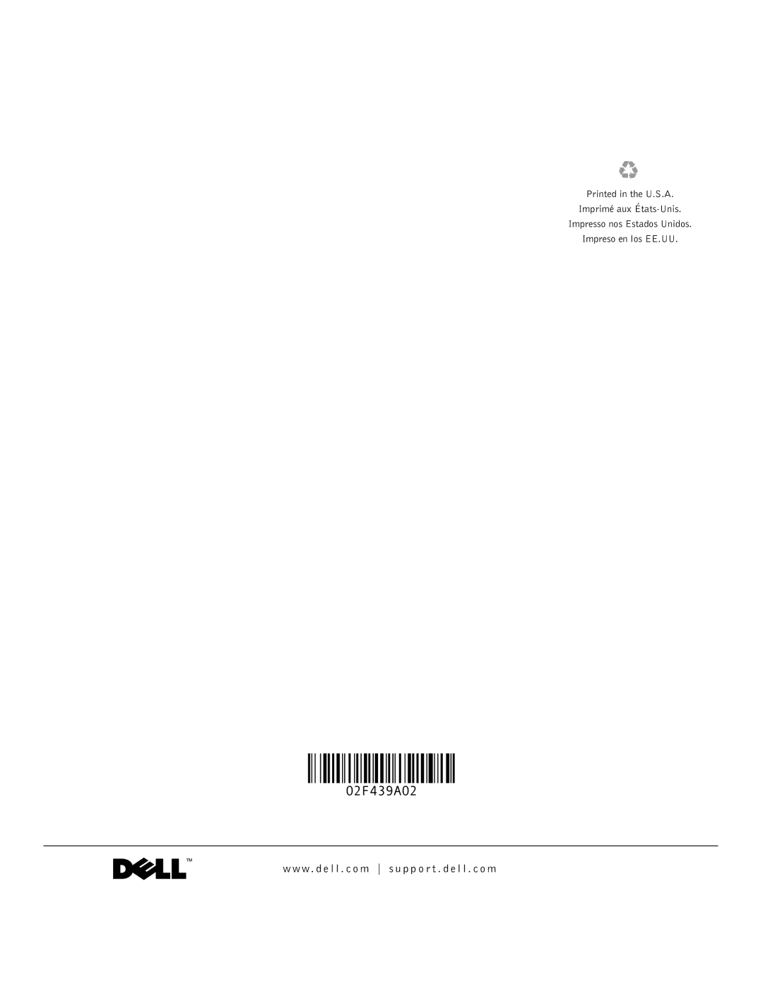 Dell C610, C510 manual 02F439A02 