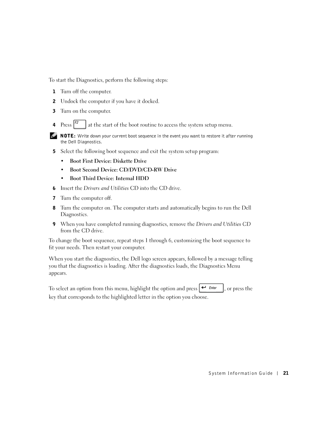 Dell C510, C610 manual System Information Guide 