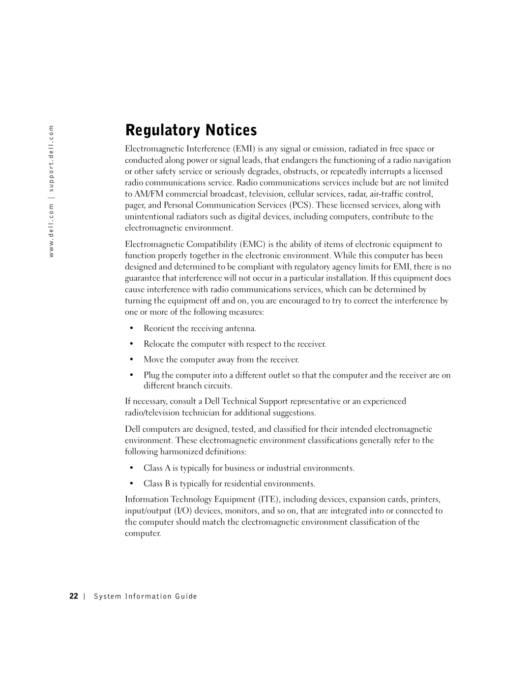 Dell C610, C510 manual Regulatory Notices 