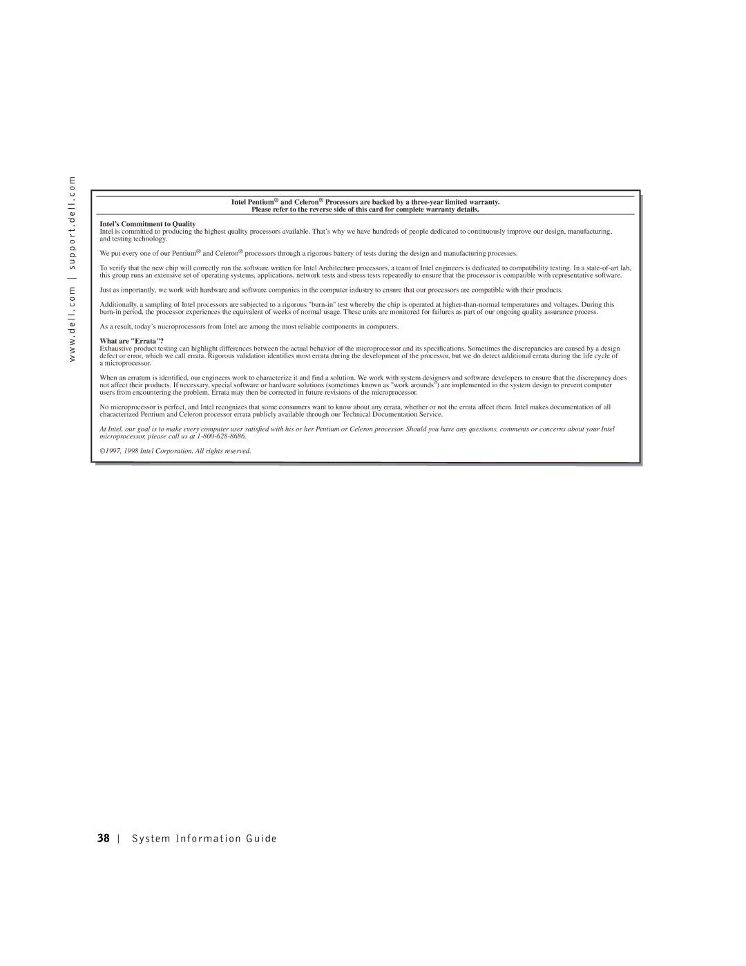 Dell C610, C510 manual What are Errata? 