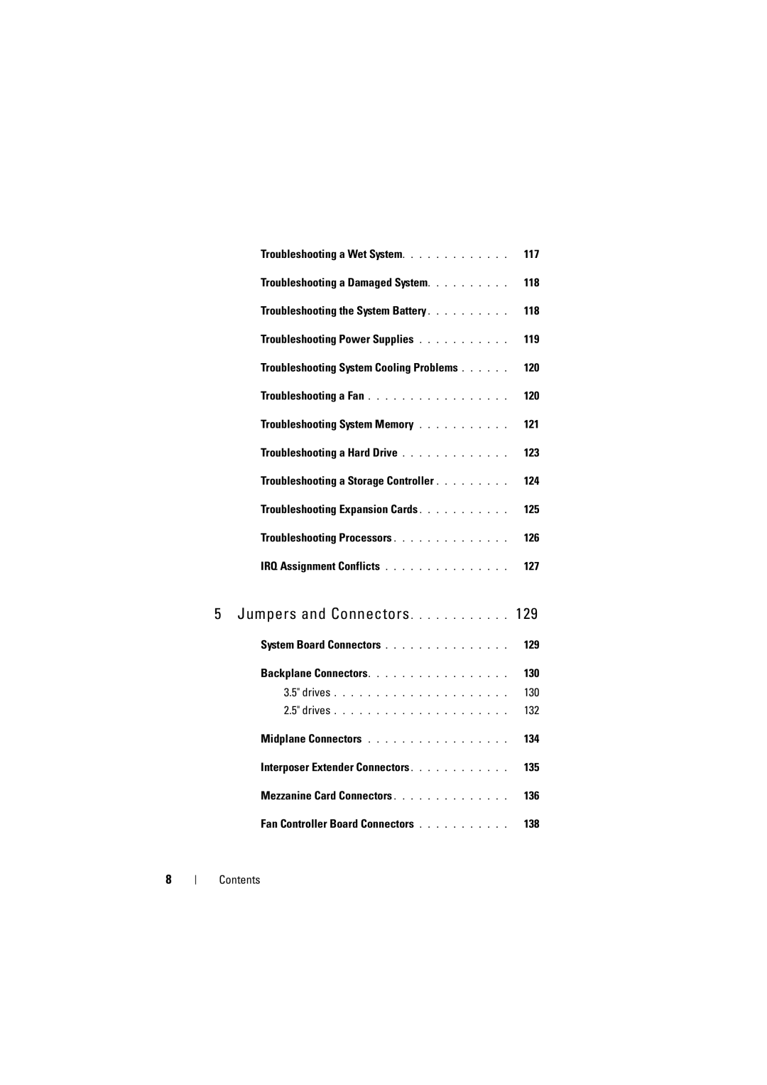 Dell C6100 owner manual Jumpers and Connectors 