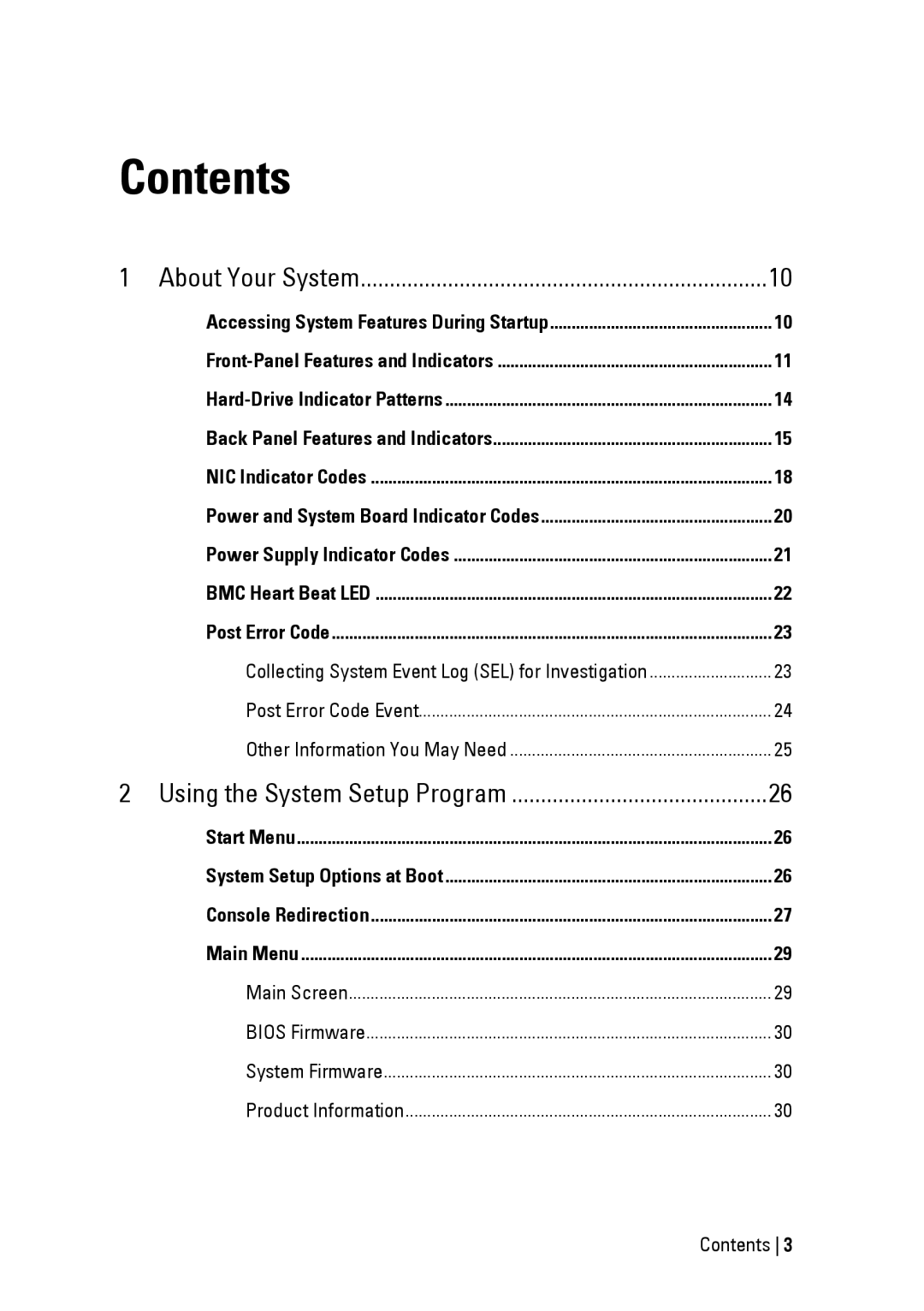 Dell C6145 manual Contents 