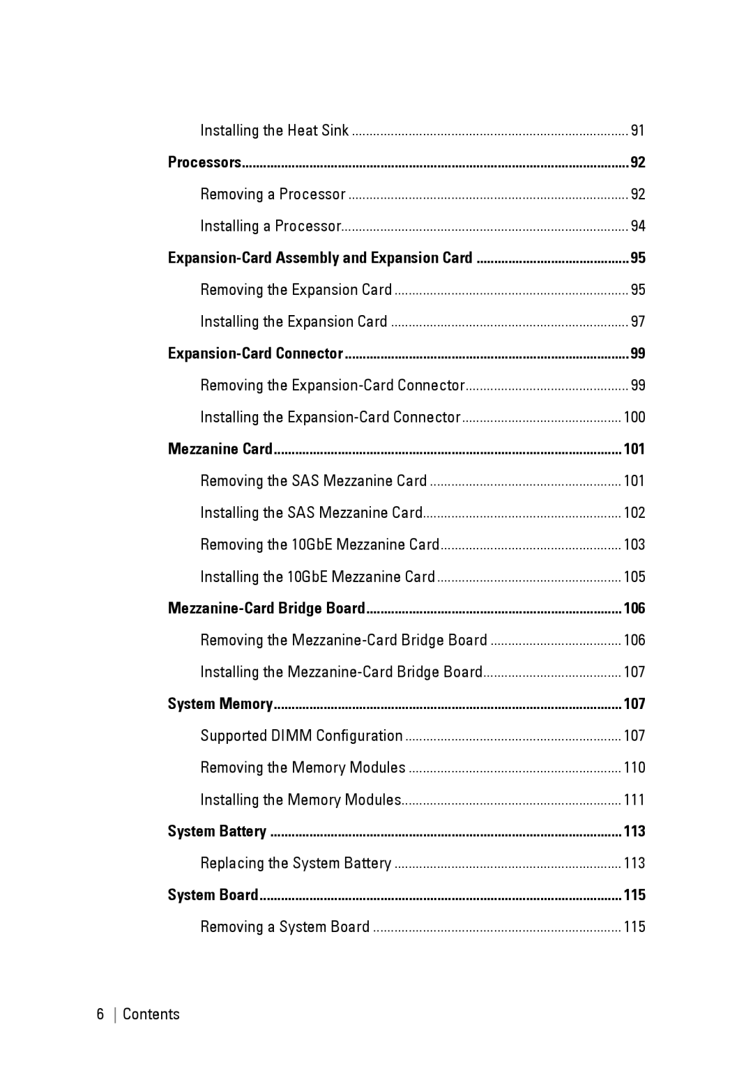 Dell C6145 manual 113 