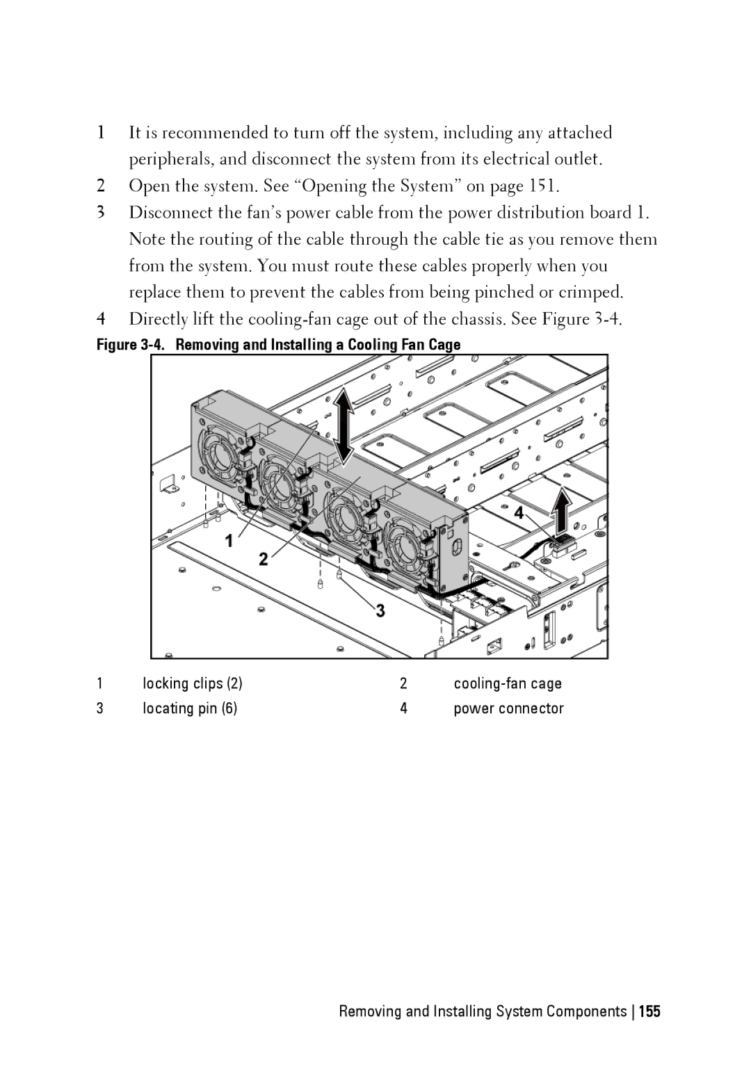 Dell C6220 II owner manual Locking clips, Locating pin 