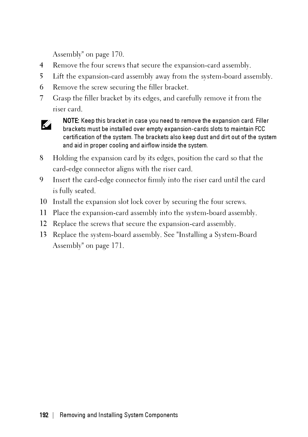 Dell C6220 II owner manual Removing and Installing System Components 