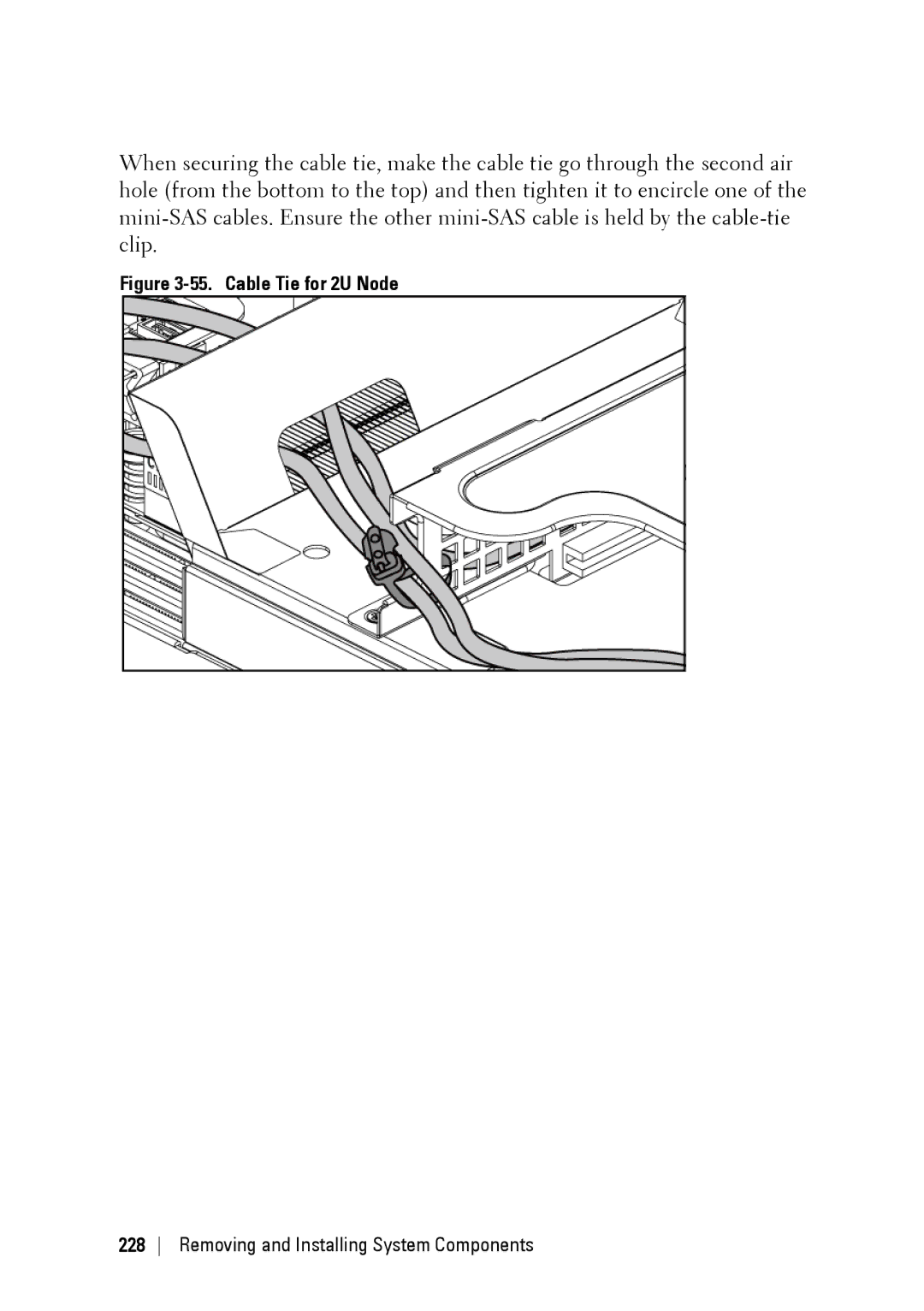 Dell C6220 II owner manual Cable Tie for 2U Node 