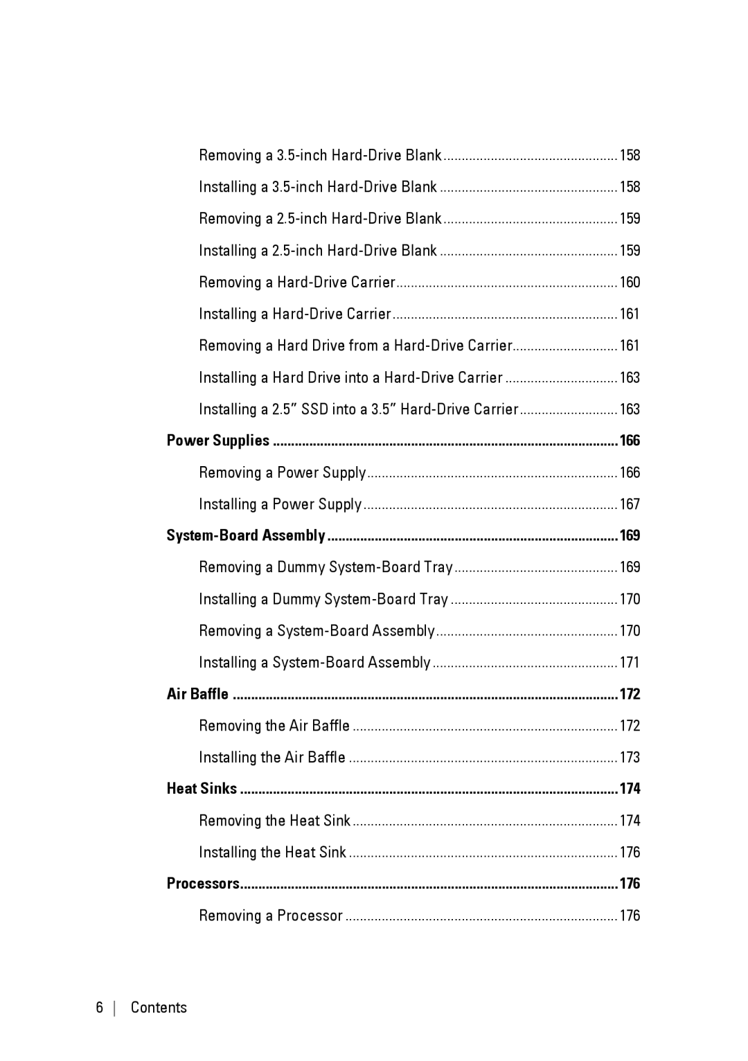 Dell C6220 II owner manual Removing a 3.5-inch Hard-Drive Blank 