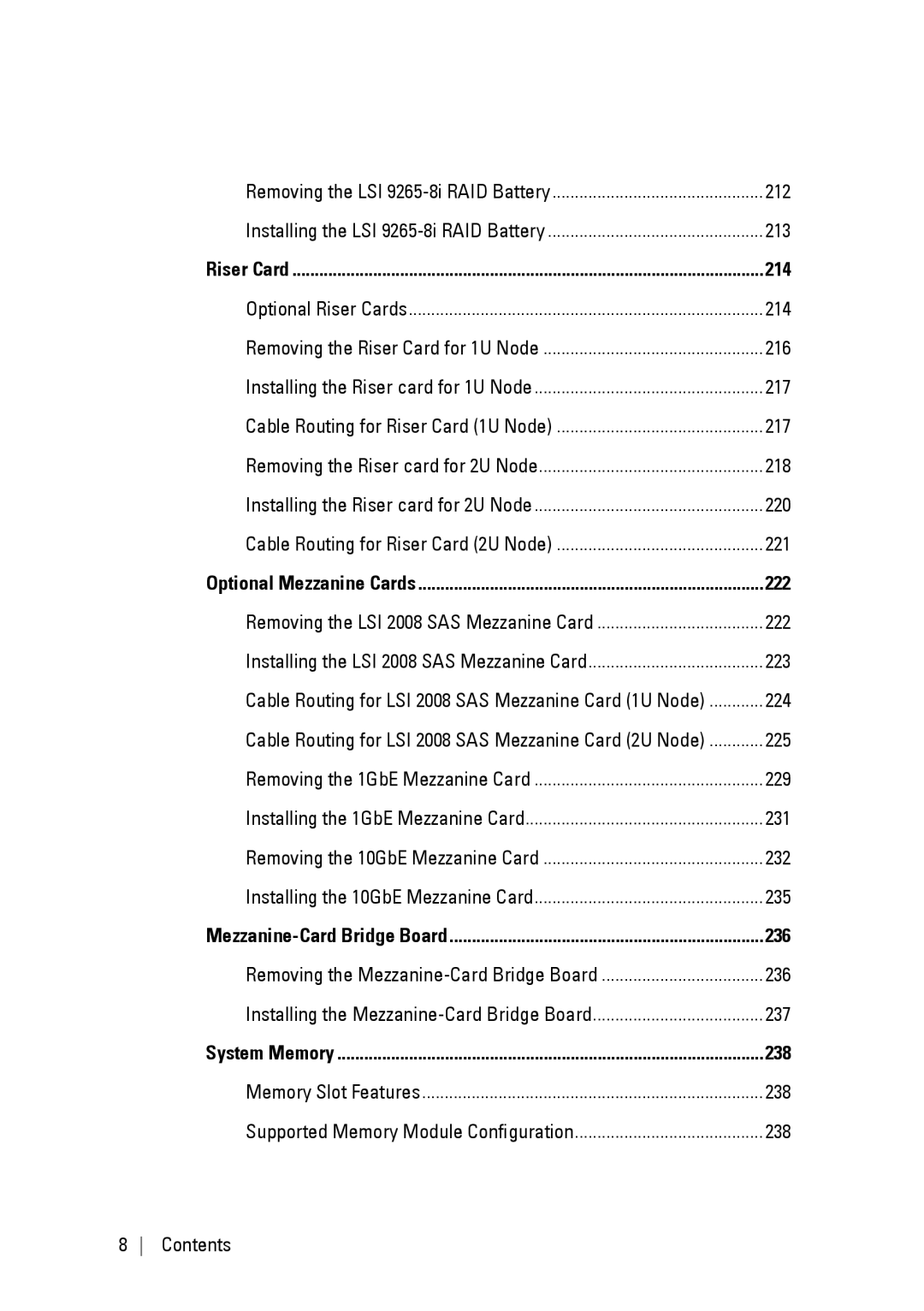 Dell C6220 II owner manual Removing the LSI 9265-8i RAID Battery 