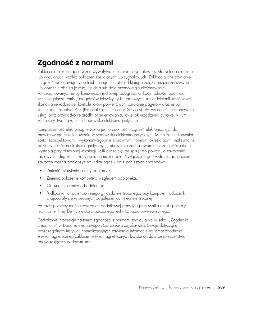 Dell C540, C640 manual Zgodność z normami 