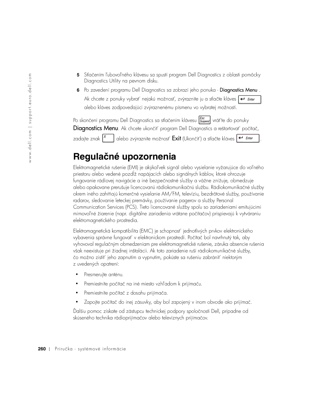 Dell C640, C540 manual Regulačné upozornenia 