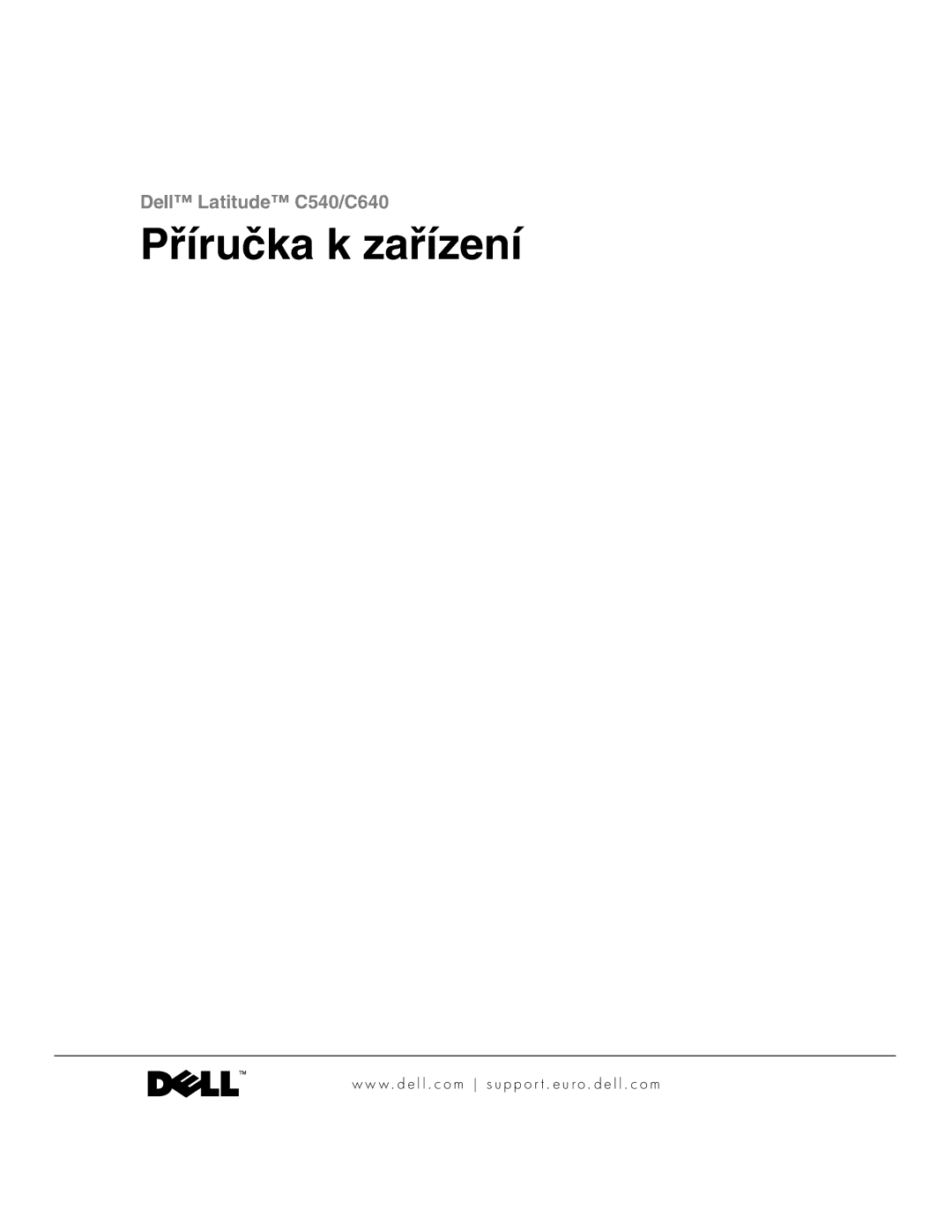 Dell C540, C640 manual Příručka k zařízení 