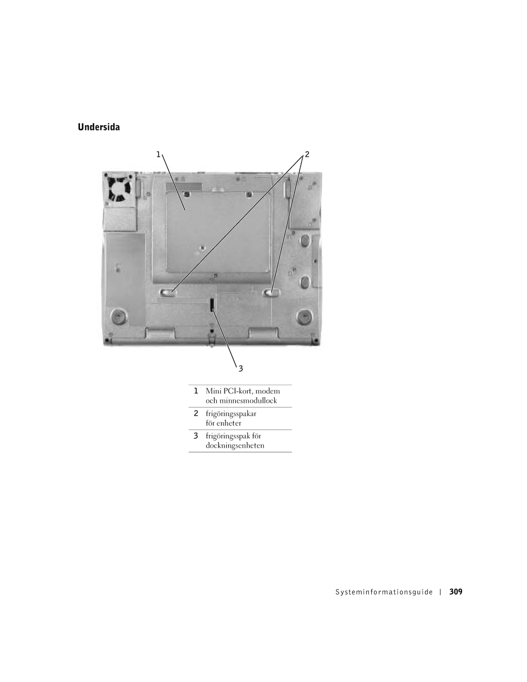 Dell C540, C640 manual Undersida 