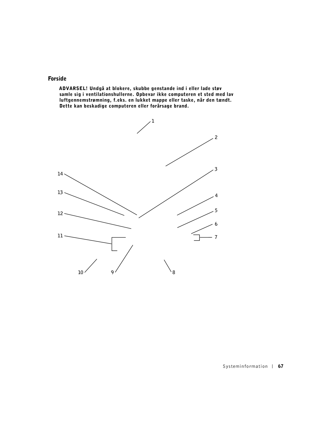 Dell C540, C640 manual Forside 