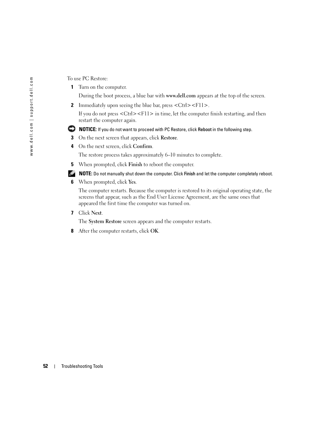 Dell C7565 manual Troubleshooting Tools 