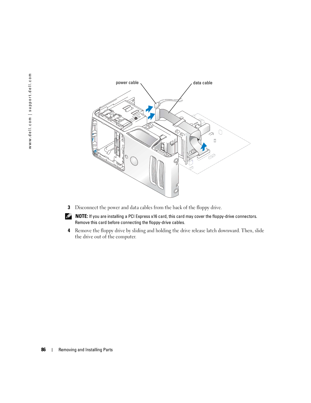 Dell C7565 manual Data cable 