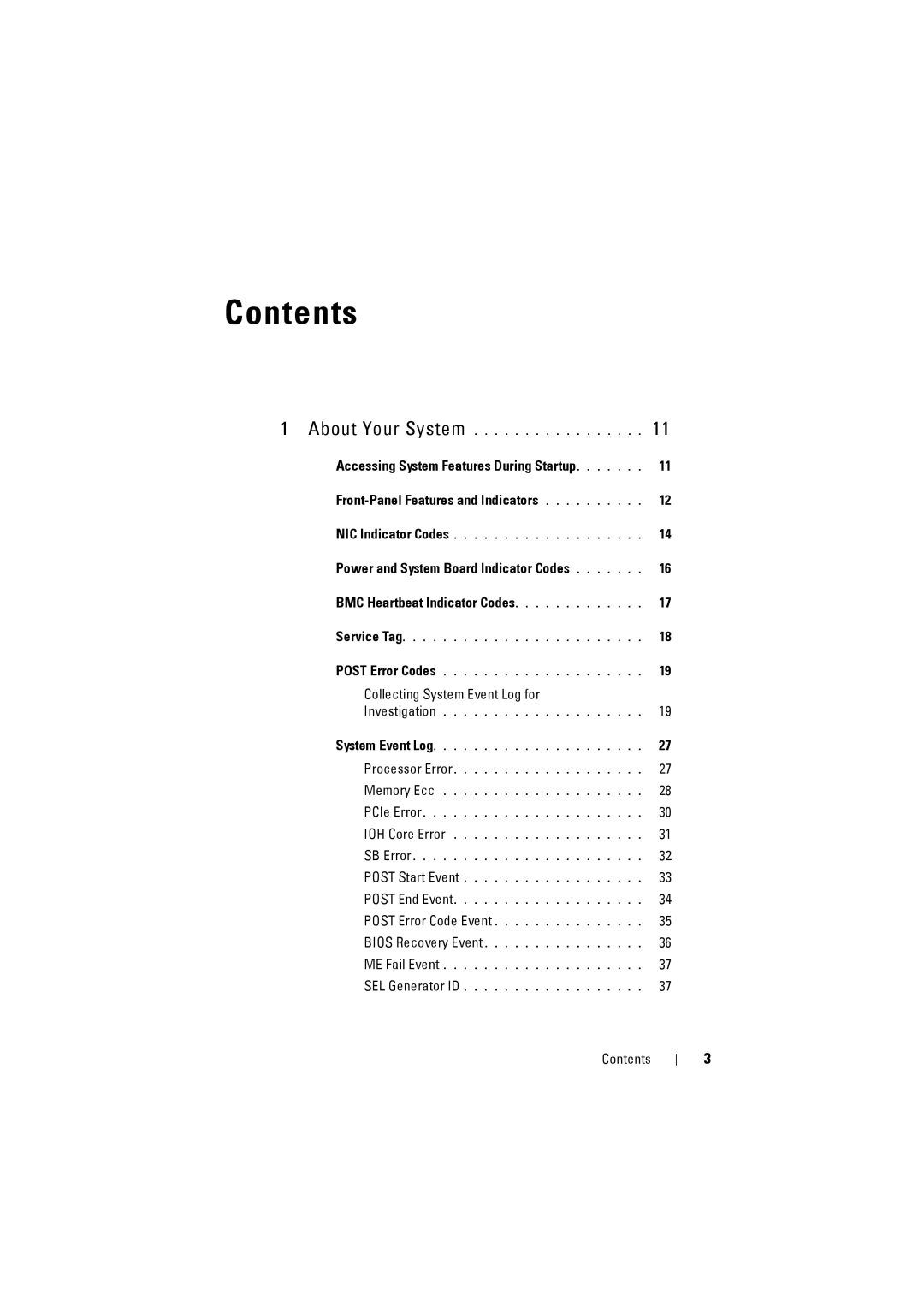 Dell C8220 owner manual Contents 