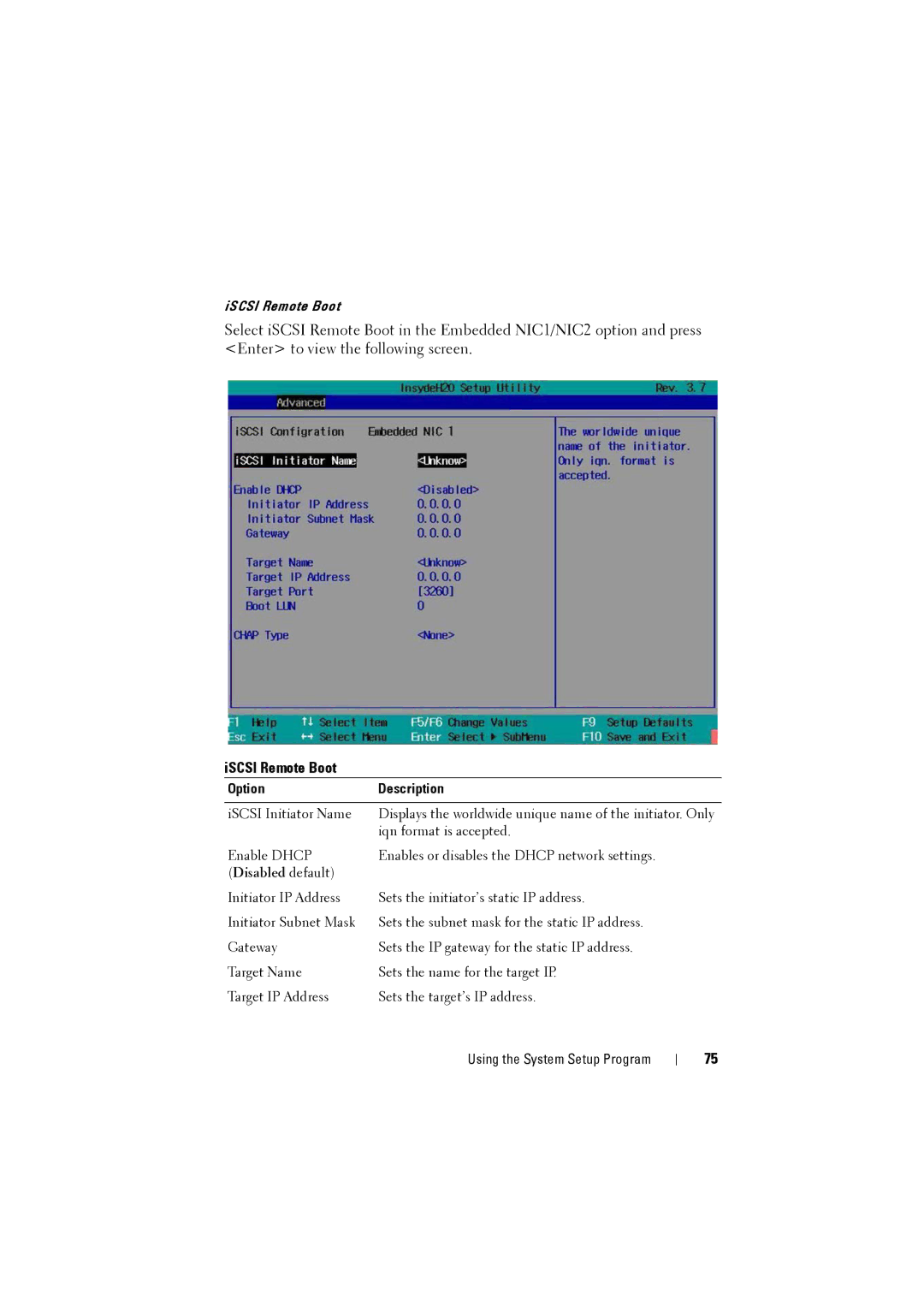 Dell C8220 owner manual ISCSI Remote Boot 