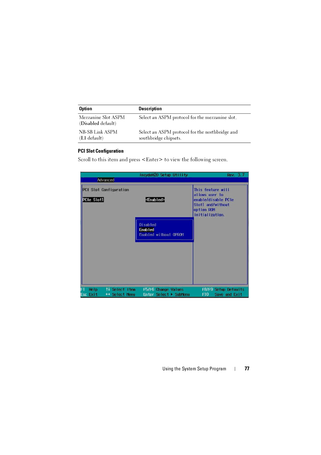 Dell C8220 owner manual PCI Slot Configuration 