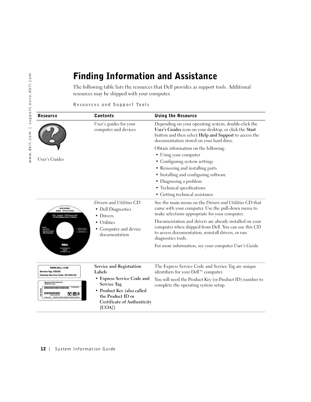 Dell C840 manual Finding Information and Assistance 