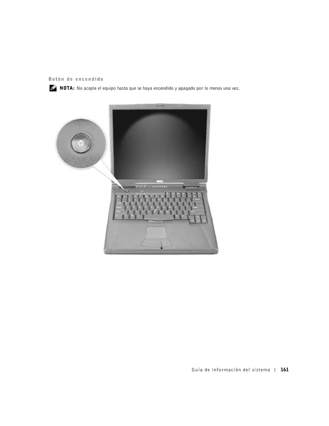 Dell C840 manual T ó n d e e n c e n d i d o 