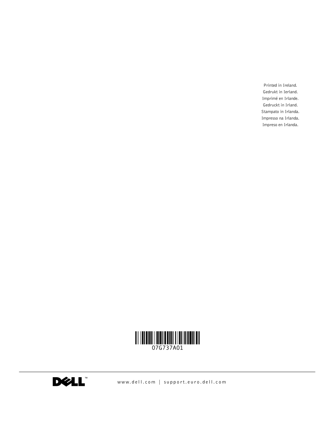 Dell C840 manual 07G737A01 